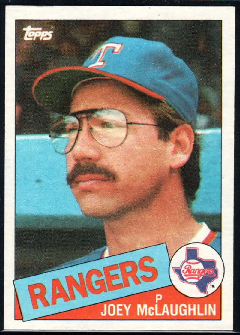 1985 Topps #678 Joey McLaughlin EX Excellent Texas Rangers Baseball Card - Baseball Card Single