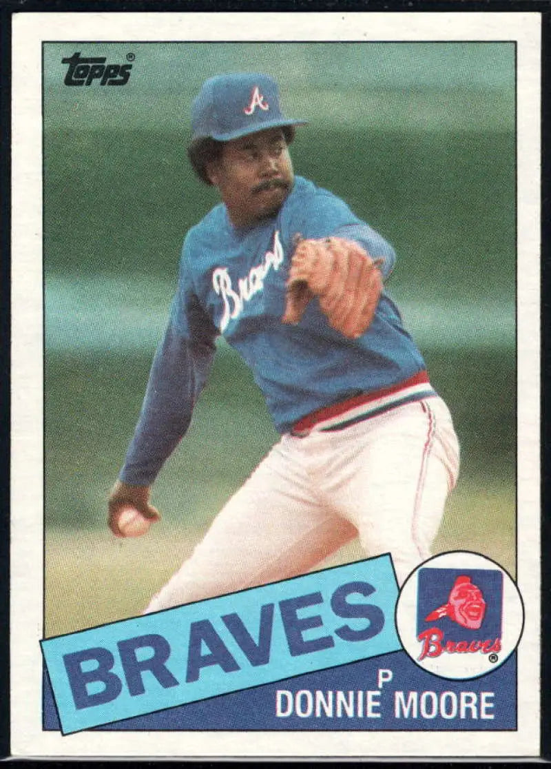 1985 Topps #699 Donnie Moore EX Excellent Atlanta Braves Baseball Card - Baseball Card Single