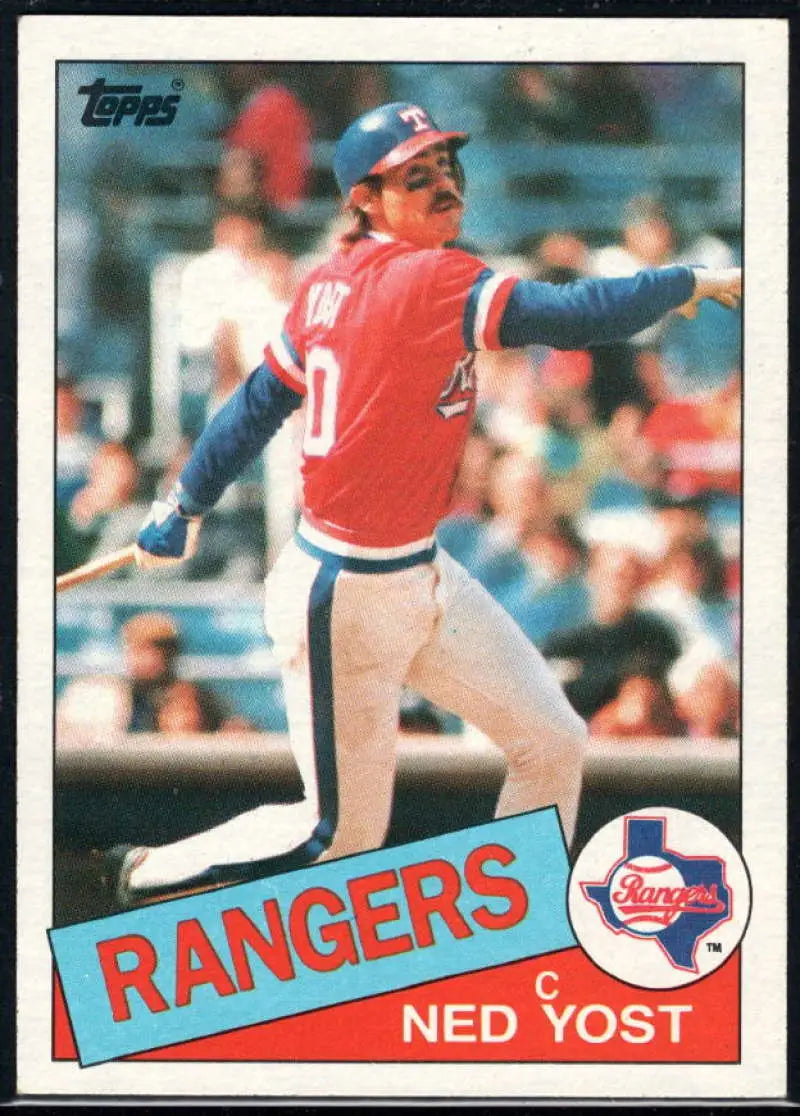 1985 Topps #777 Ned Yost EX Excellent Texas Rangers Baseball Card - Baseball Card Single