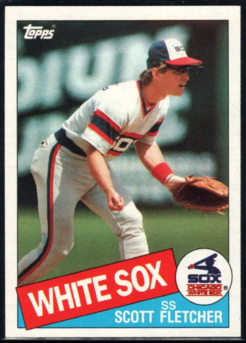 1985 Topps #78 Scott Fletcher EX Excellent Chicago White Sox Baseball Card - Baseball Card Single