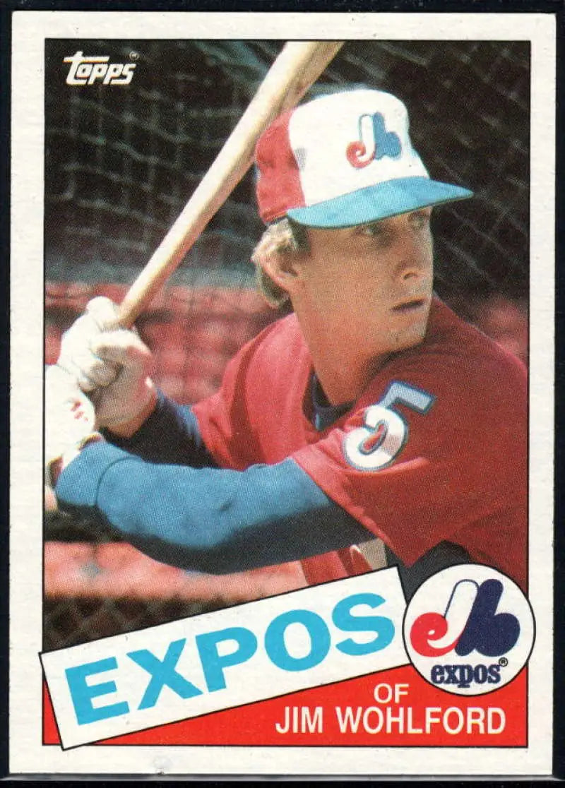 1985 Topps #787 Jim Wohlford EX Excellent Montreal Expos Baseball Card - Baseball Card Single