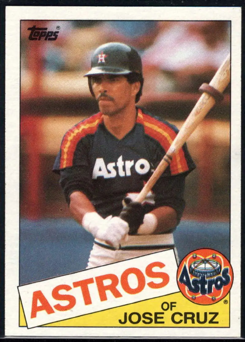1985 Topps #95 Jose Cruz EX Excellent Houston Astros Baseball Card - Baseball Card Single