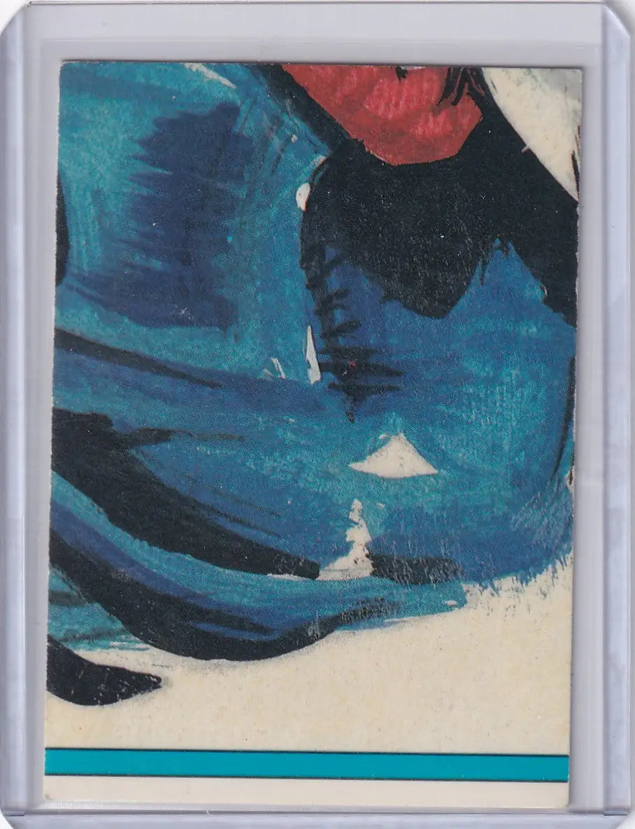 Abstract painted card from Garbage Pail Kids Series 3 featuring 123a Glooey Gabe