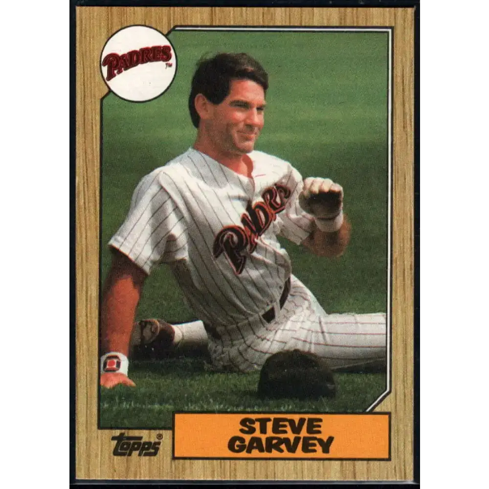 1987 Topps #100 Steve Garvey EX Excellent San Diego Padres Baseball Card - Baseball Card Single
