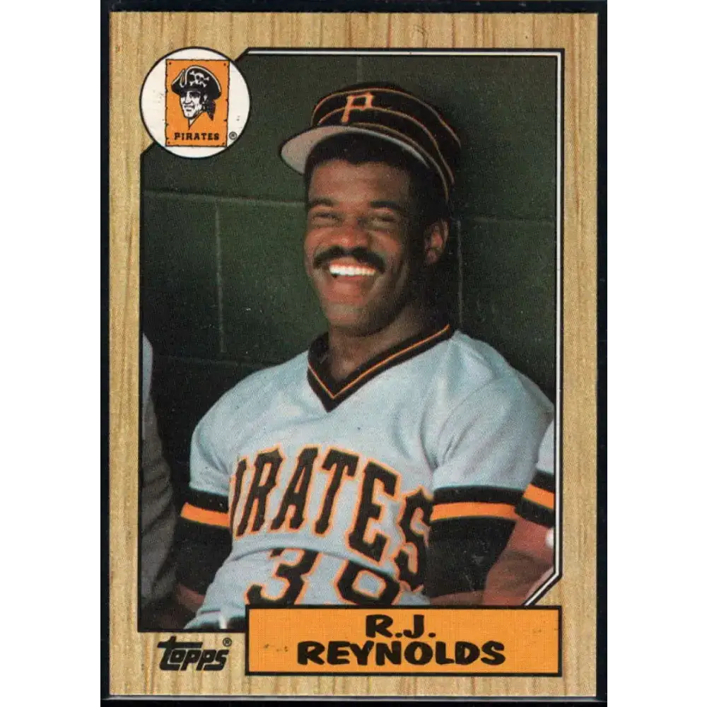 1987 Topps #109 R.J. Reynolds EX Excellent Pittsburgh Pirates Baseball Card - Baseball Card Single