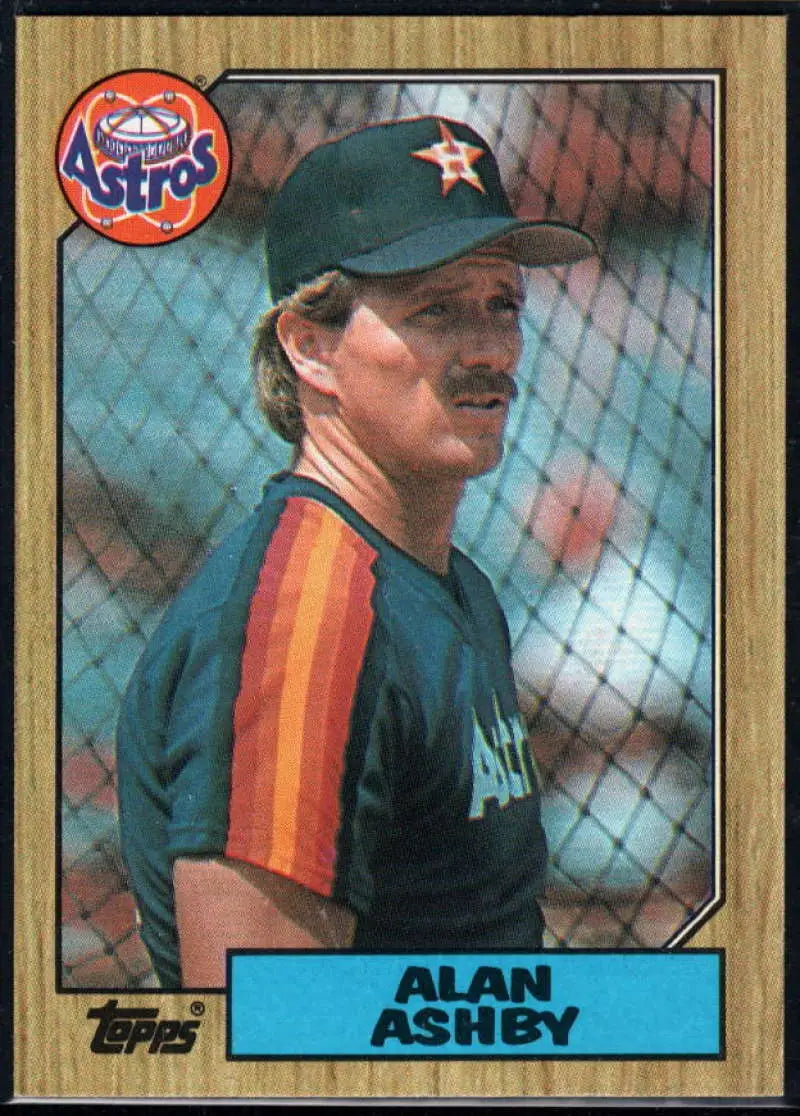 1987 Topps #112 Alan Ashby EX Excellent Houston Astros Baseball Card - Baseball Card Single