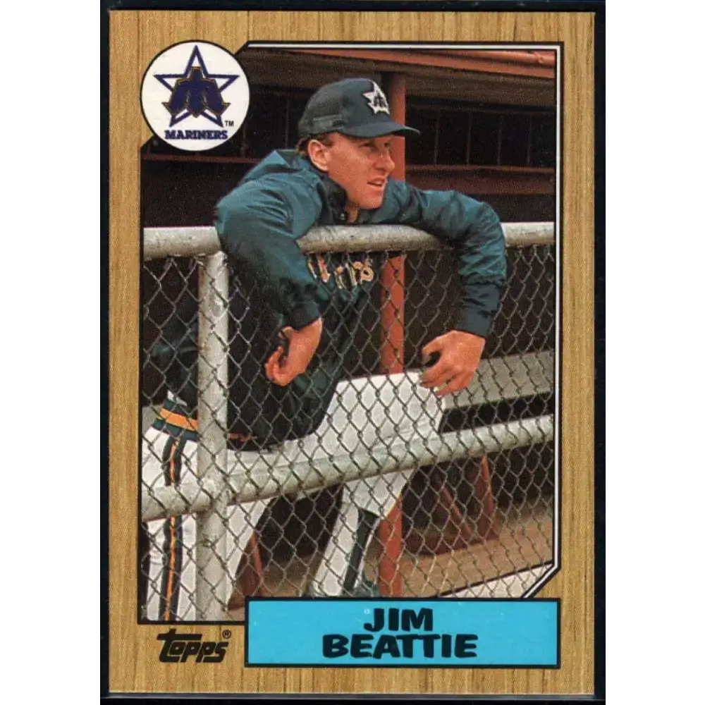 1987 Topps #117 Jim Beattie EX Excellent Seattle Mariners Baseball Card - Baseball Card Single