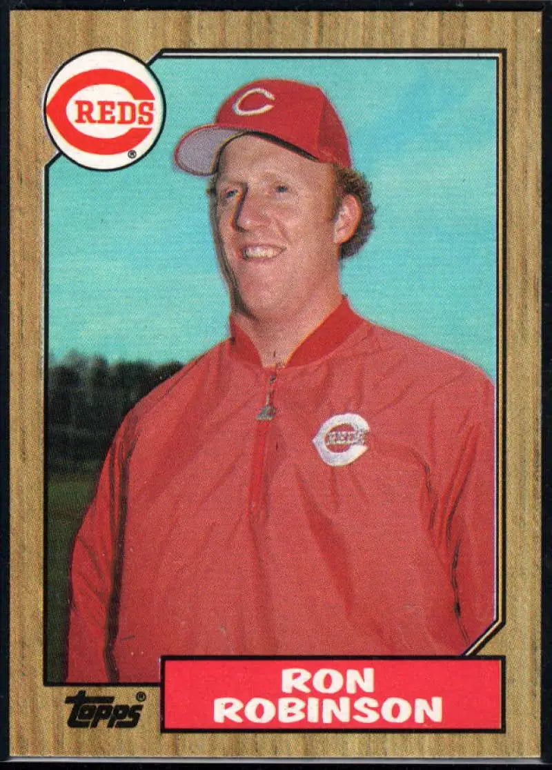 1987 Topps #119 Ron Robinson EX Excellent Cincinnati Reds Baseball Card - Baseball Card Single