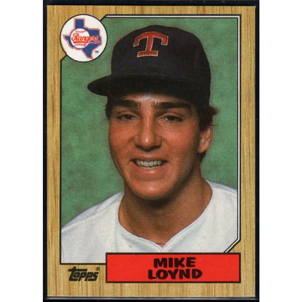 1987 Topps #126 Mike Loynd EX Excellent RC Rookie Texas Rangers Baseball Card - Baseball Card Single