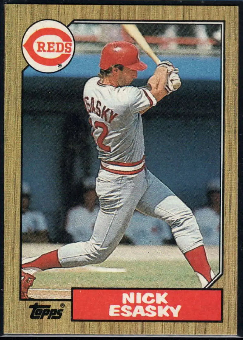 1987 Topps #13 Nick Esasky EX Excellent Cincinnati Reds Baseball Card - Baseball Card Single