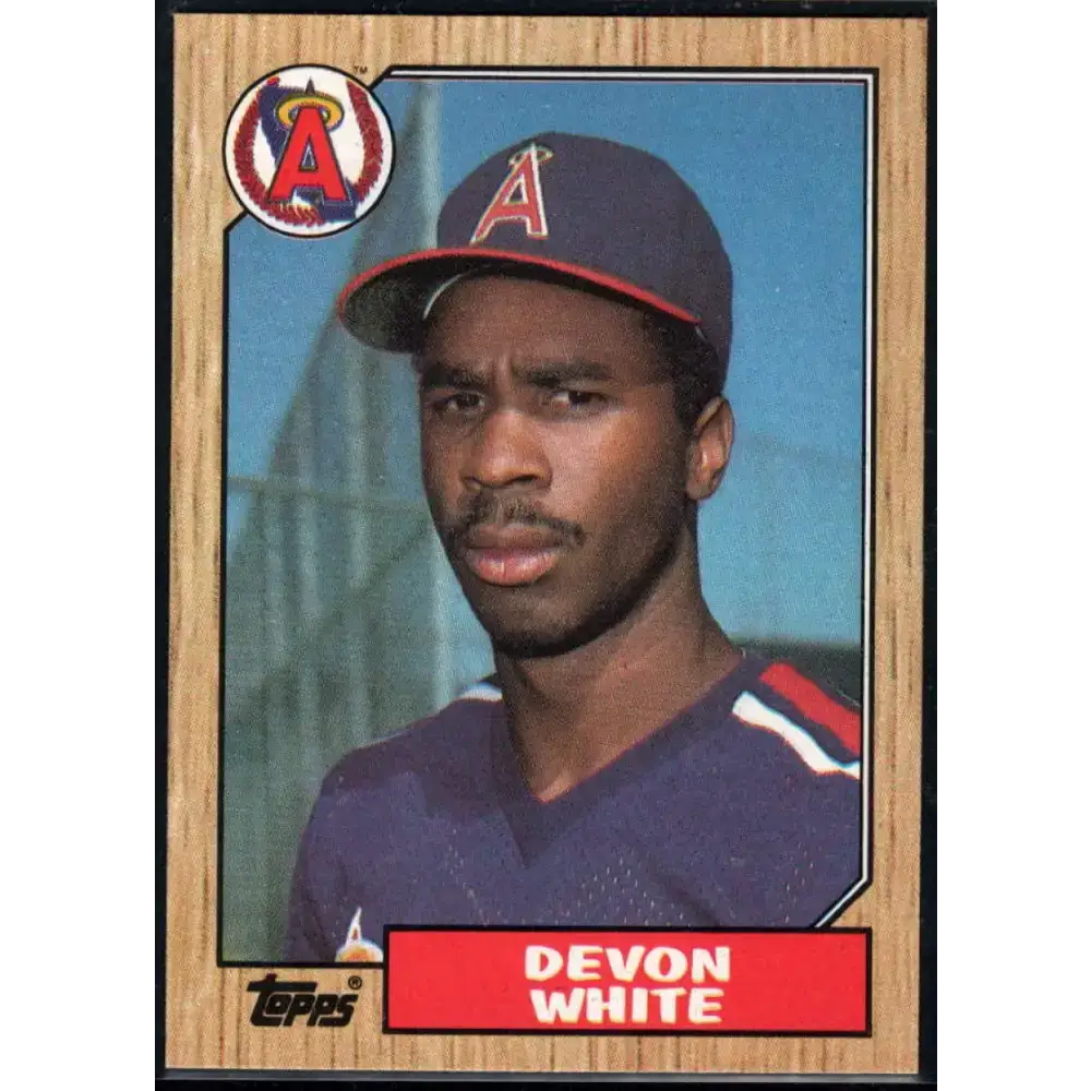 1987 Topps #139 Devon White EX Excellent RC Rookie California Angels Baseball Card - Baseball Card Single