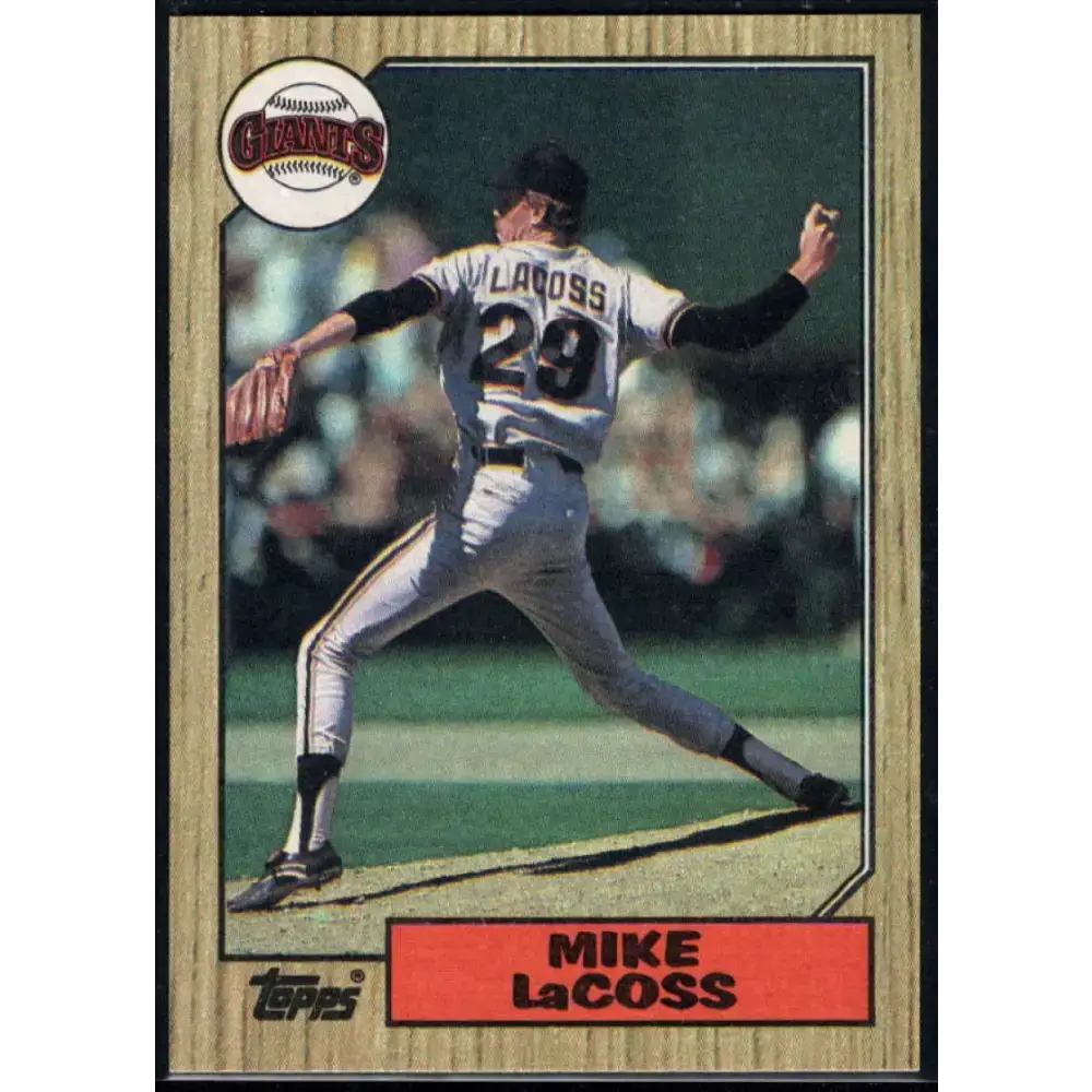 1987 Topps #151 Mike LaCoss EX Excellent San Francisco Giants Baseball Card - Baseball Card Single