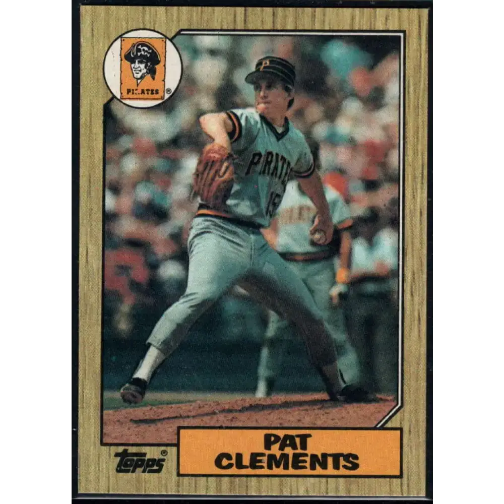 1987 Topps #16 Pat Clements EX Excellent Pittsburgh Pirates Baseball Card - Baseball Card Single