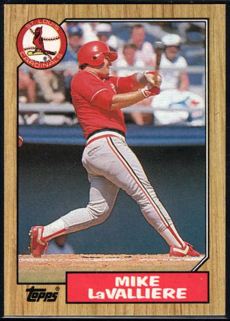 1987 Topps #162 Mike LaValliere EX Excellent RC Rookie St. Louis Cardinals Baseball Card - Baseball Card Single