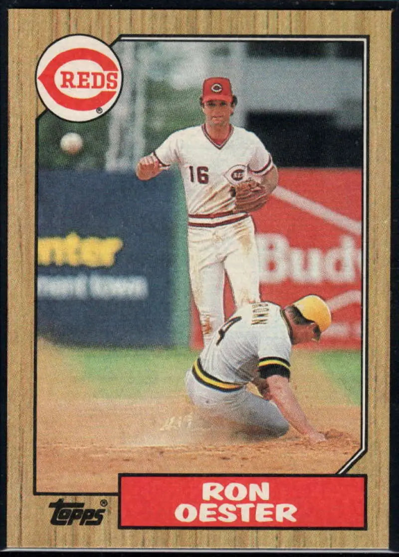 1987 Topps #172 Ron Oester EX Excellent Cincinnati Reds Baseball Card - Baseball Card Single