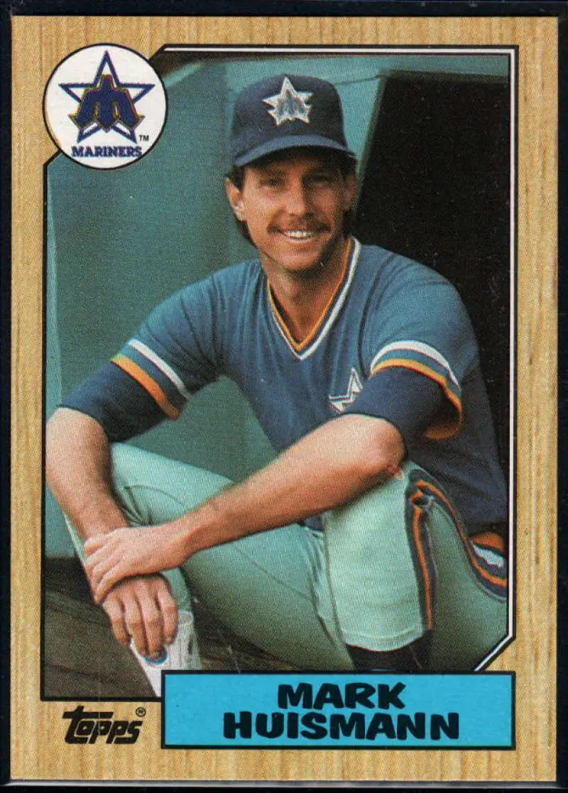 1987 Topps #187 Mark Huismann EX Excellent Seattle Mariners Baseball Card - Baseball Card Single