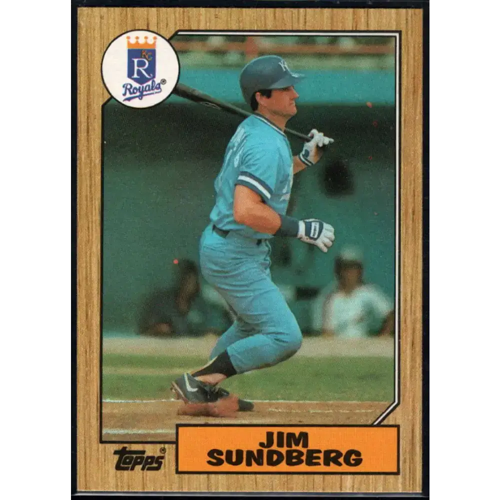 1987 Topps #190 Jim Sundberg EX Excellent Kansas City Royals Baseball Card - Baseball Card Single