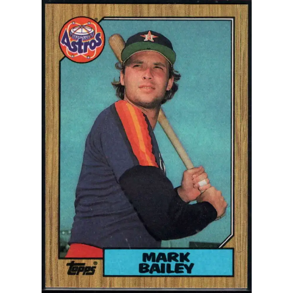 1987 Topps #197 Mark Bailey EX Excellent Houston Astros Baseball Card - Baseball Card Single