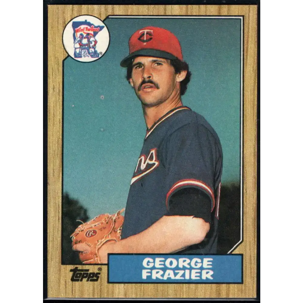 1987 Topps #207 George Frazier EX Excellent Minnesota Twins Baseball Card - Baseball Card Single
