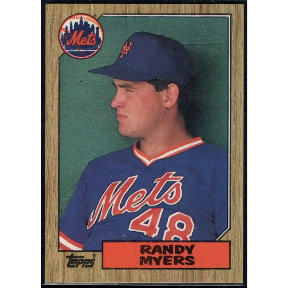 1987 Topps #213 Randy Myers EX Excellent RC Rookie New York Mets Baseball Card