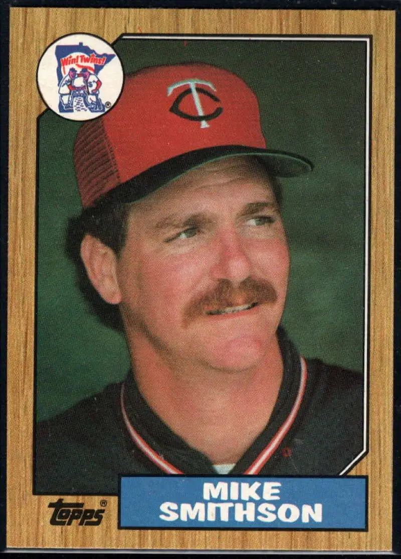 1987 Topps #225 Mike Smithson EX Excellent Minnesota Twins Baseball Card - Baseball Card Single