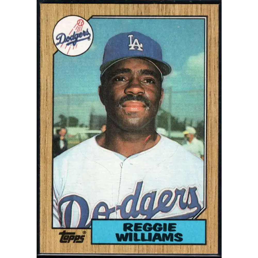 1987 Topps #232 Reggie Williams EX Excellent Los Angeles Dodgers Baseball Card - Baseball Card Single