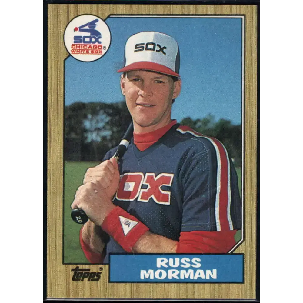 1987 Topps #233 Russ Morman EX Excellent RC Rookie Chicago White Sox Baseball Card - Baseball Card Single