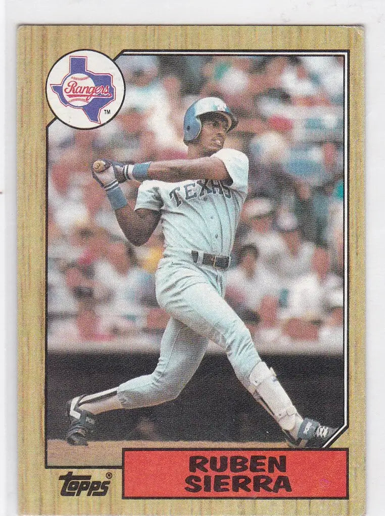 1987 Topps #261 Ruben Sierra RC Texas Rangers - Baseball Card Single