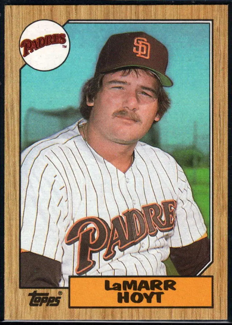 1987 Topps #275 LaMarr Hoyt EX Excellent San Diego Padres Baseball Card - Baseball Card Single