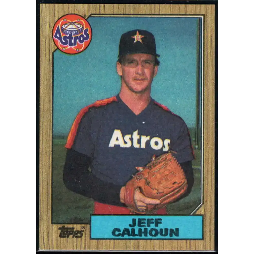 1987 Topps #282 Jeff Calhoun EX Excellent Houston Astros Baseball Card - Baseball Card Single