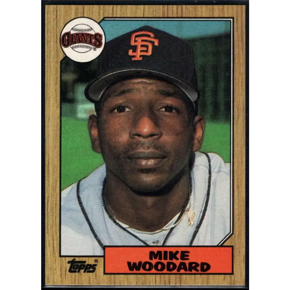 1987 Topps #286 Mike Woodard EX Excellent San Francisco Giants Baseball Card - Baseball Card Single
