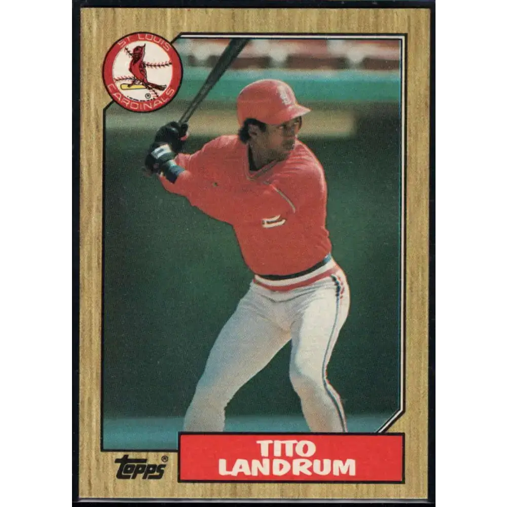 1987 Topps #288 Tito Landrum EX Excellent St. Louis Cardinals Baseball Card - Baseball Card Single