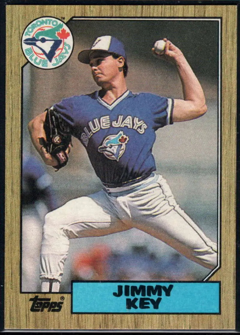 1987 Topps #29 Jimmy Key EX Excellent Toronto Blue Jays Baseball Card - Baseball Card Single