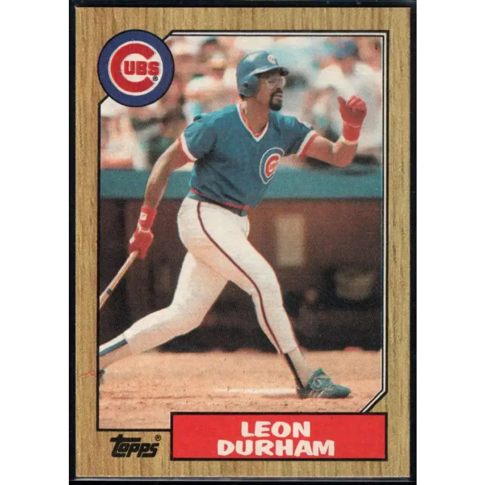 1987 Topps #290 Leon Durham EX Excellent Chicago Cubs Baseball Card - Baseball Card Single