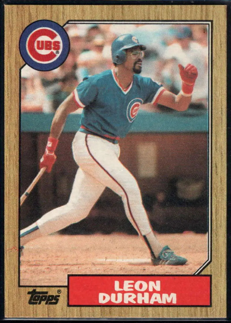1987 Topps #290 Leon Durham EX Excellent Chicago Cubs Baseball Card - Baseball Card Single