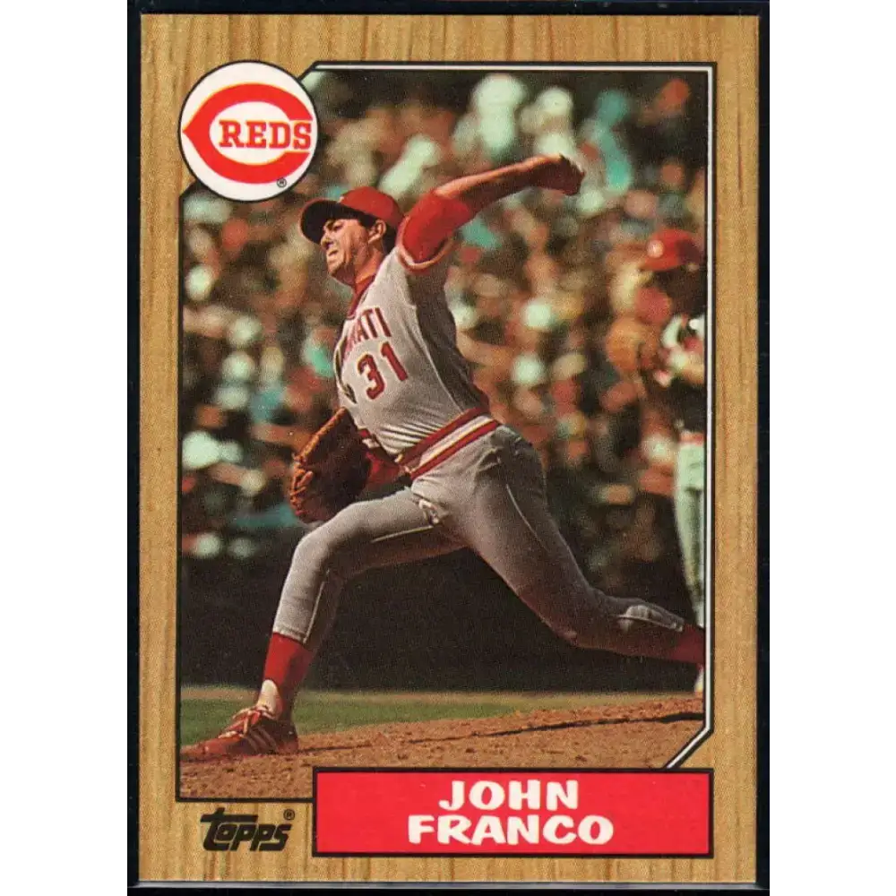 1987 Topps #305 John Franco EX Excellent Cincinnati Reds Baseball Card - Baseball Card Single