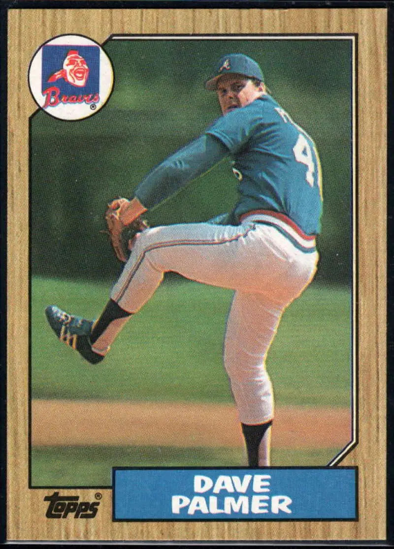 1987 Topps #324 David Palmer EX Excellent Atlanta Braves Baseball Card - Baseball Card Single