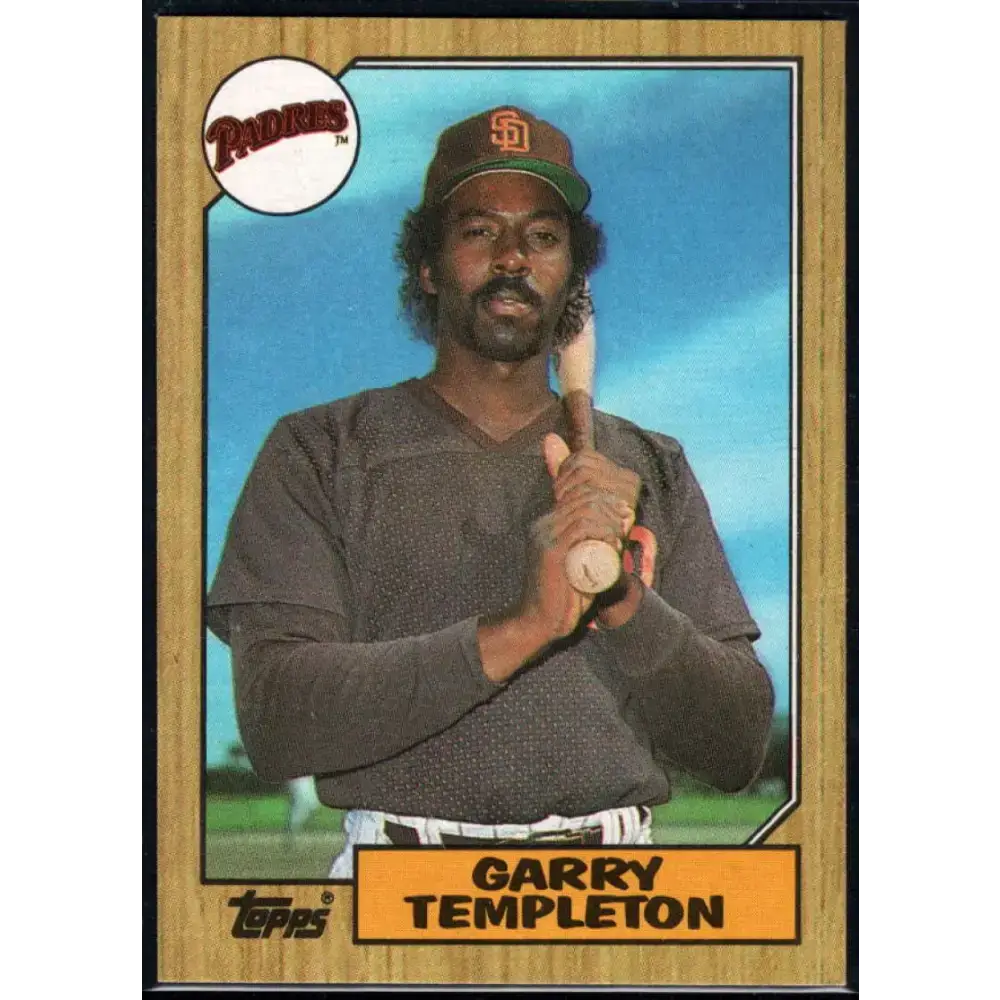 1987 Topps #325 Garry Templeton EX Excellent San Diego Padres Baseball Card - Baseball Card Single