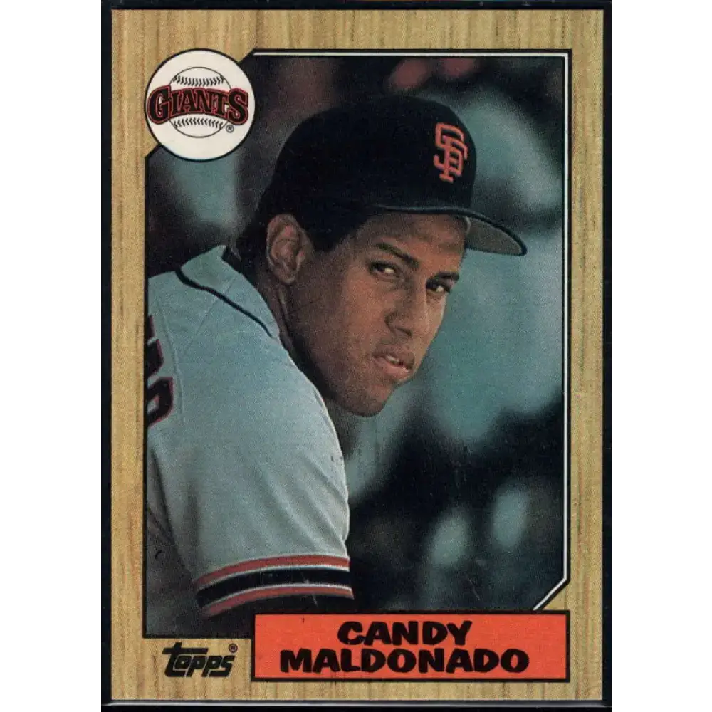1987 Topps #335 Candy Maldonado EX Excellent San Francisco Giants Baseball Card - Baseball Card Single