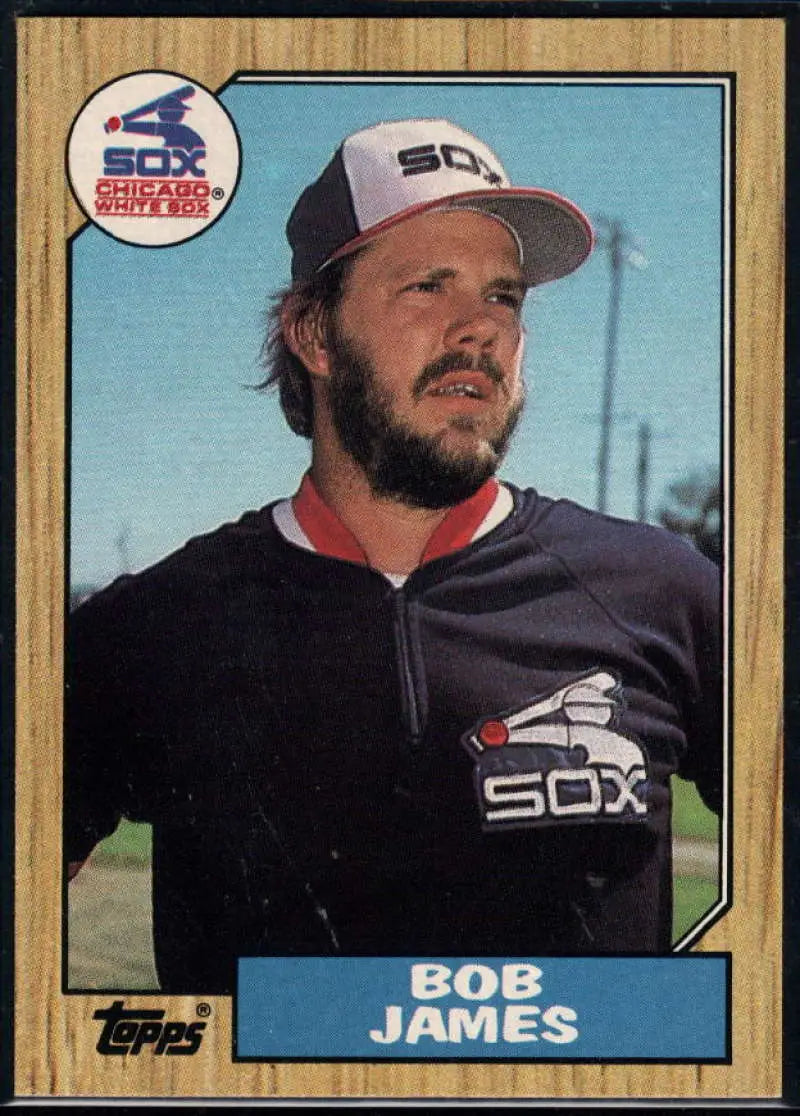 1987 Topps #342 Bob James EX Excellent Chicago White Sox Baseball Card - Baseball Card Single