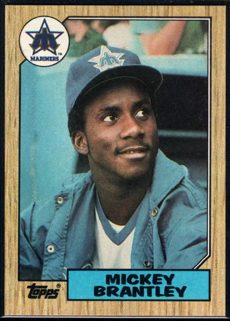 1987 Topps #347 Mickey Brantley EX Excellent Seattle Mariners Baseball Card - Baseball Card Single