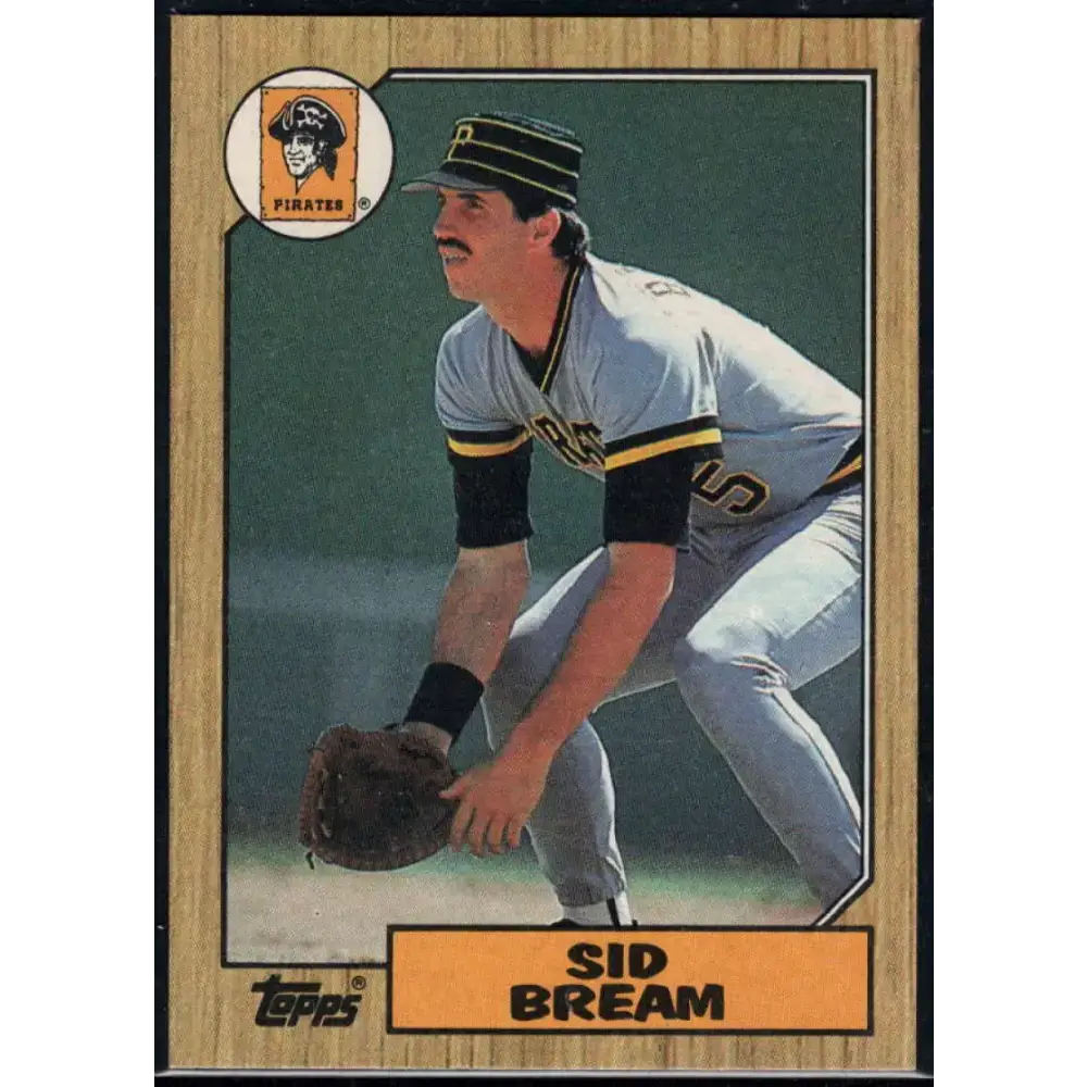 1987 Topps #35 Sid Bream EX Excellent Pittsburgh Pirates Baseball Card - Baseball Card Single
