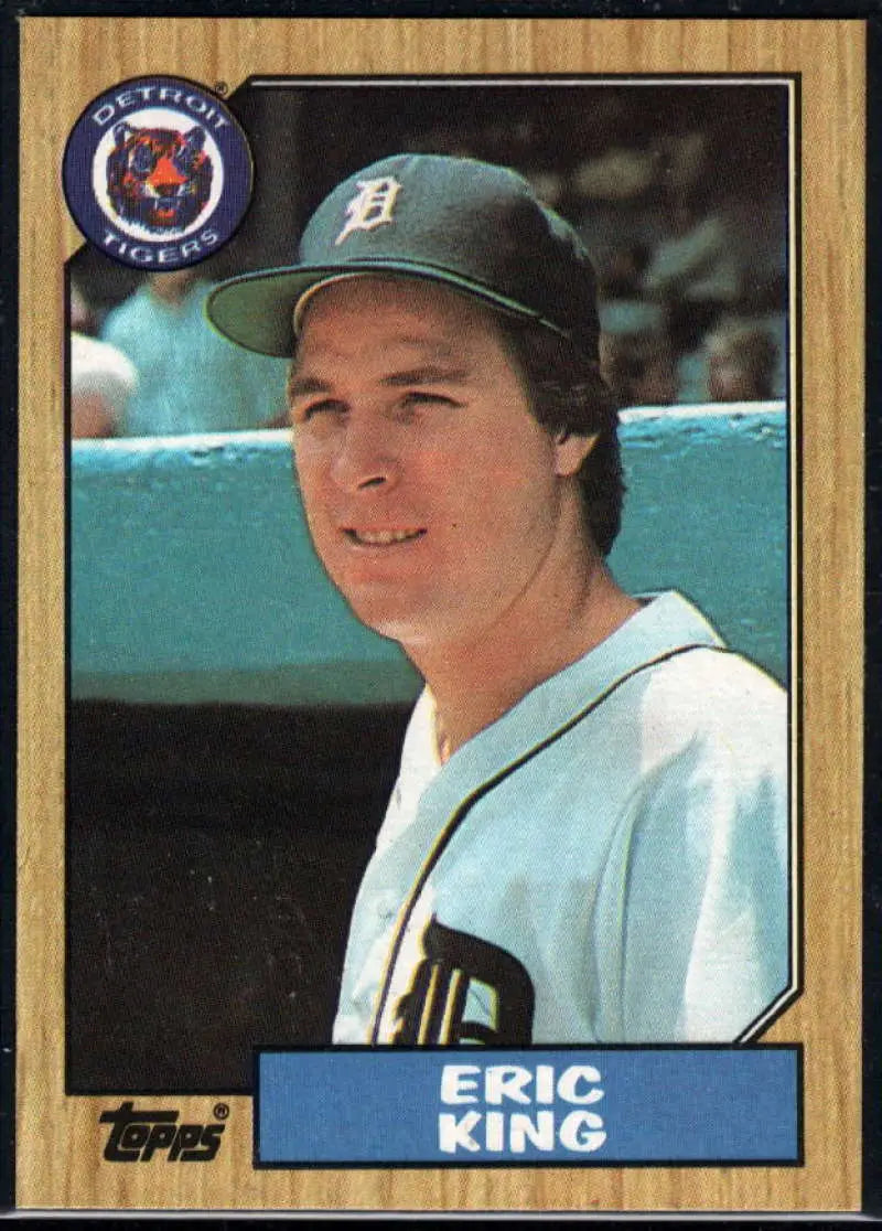 1987 Topps #36 Eric King EX Excellent RC Rookie Detroit Tigers Baseball Card - Baseball Card Single