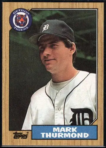 1987 Topps Mark Thurmond baseball card with original gloss in NM-MT condition