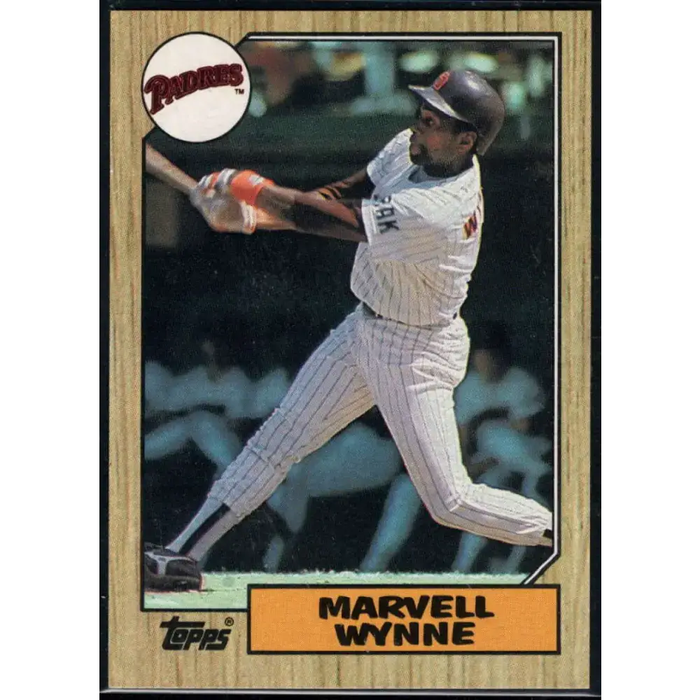 1987 Topps #37 Marvell Wynne EX Excellent San Diego Padres Baseball Card - Baseball Card Single