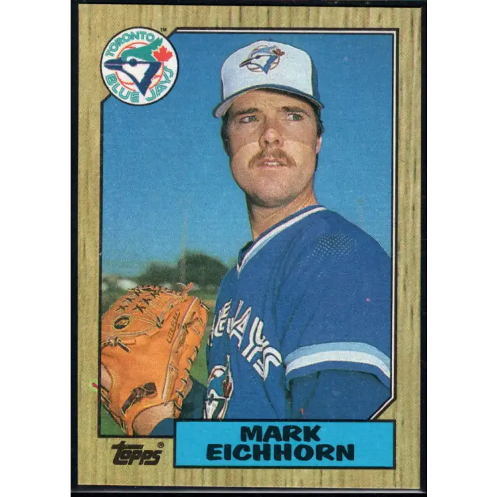 1987 Topps #371 Mark Eichhorn EX Excellent RC Rookie Toronto Blue Jays Baseball Card - Baseball Card Single
