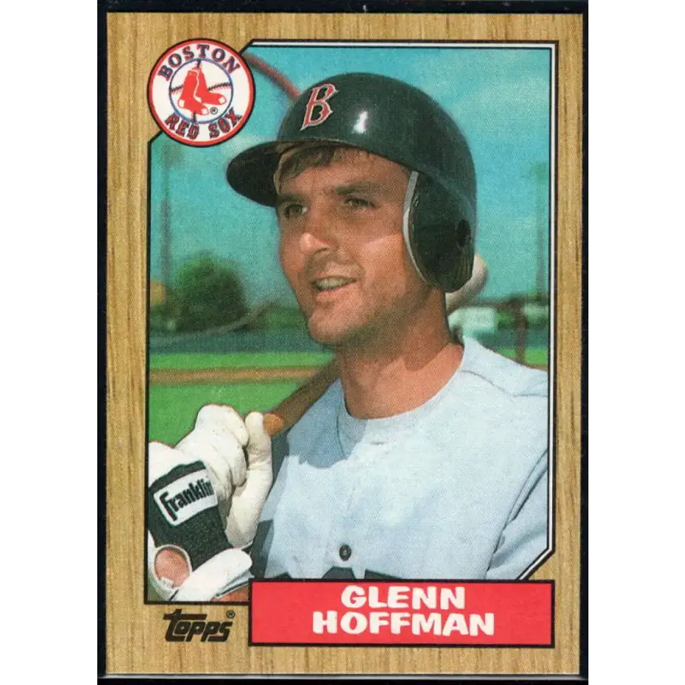 1987 Topps #374 Glenn Hoffman EX Excellent Boston Red Sox Baseball Card - Baseball Card Single
