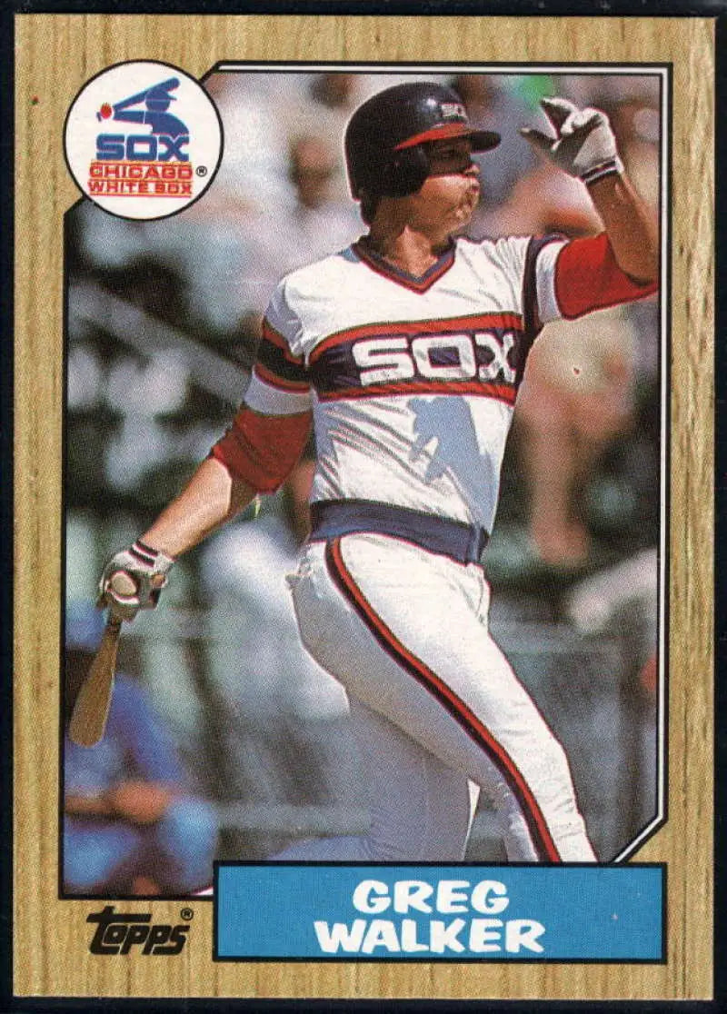 1987 Topps #397 Greg Walker EX Excellent Chicago White Sox Baseball Card - Baseball Card Single