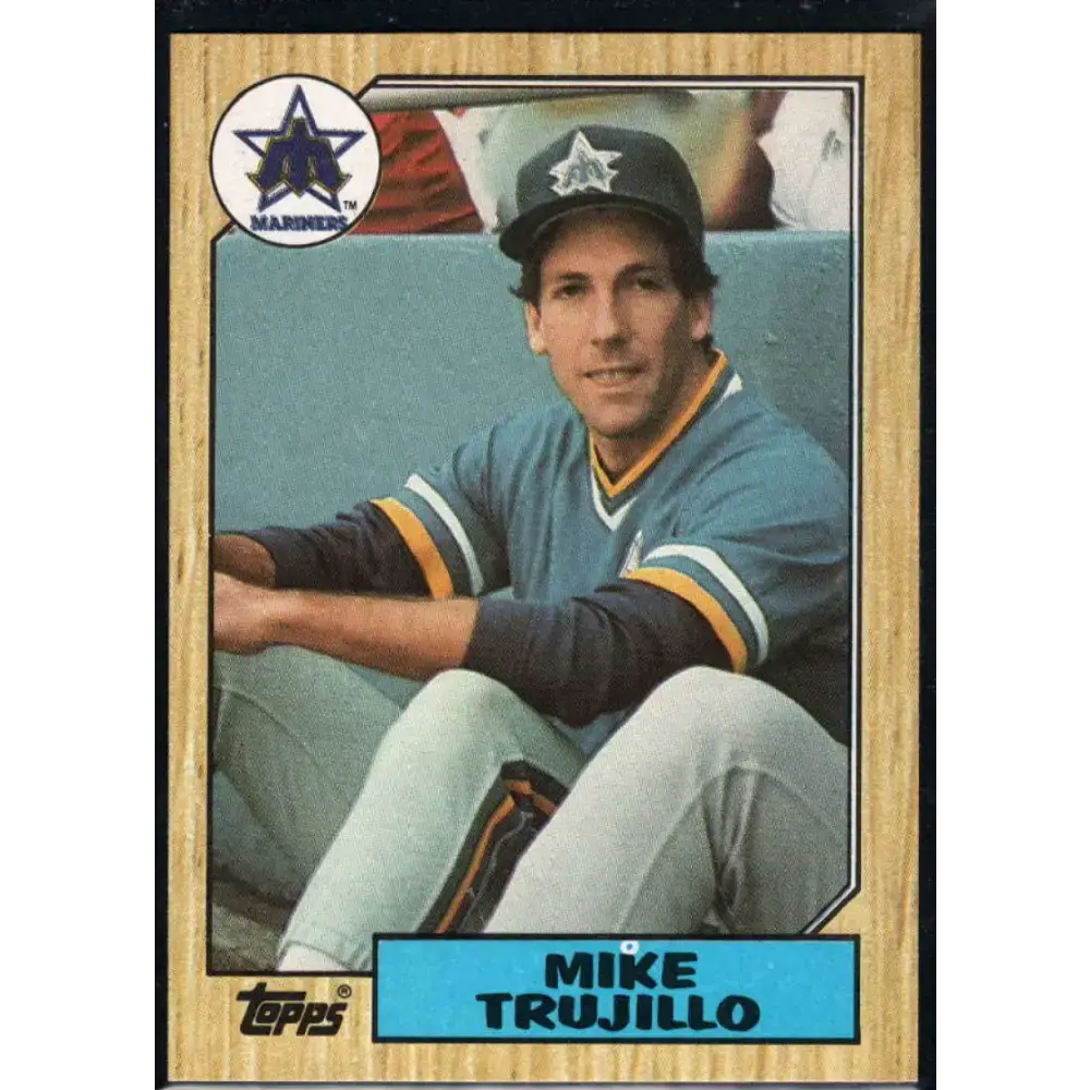 1987 Topps #402 Mike Trujillo EX Excellent Seattle Mariners Baseball Card - Baseball Card Single