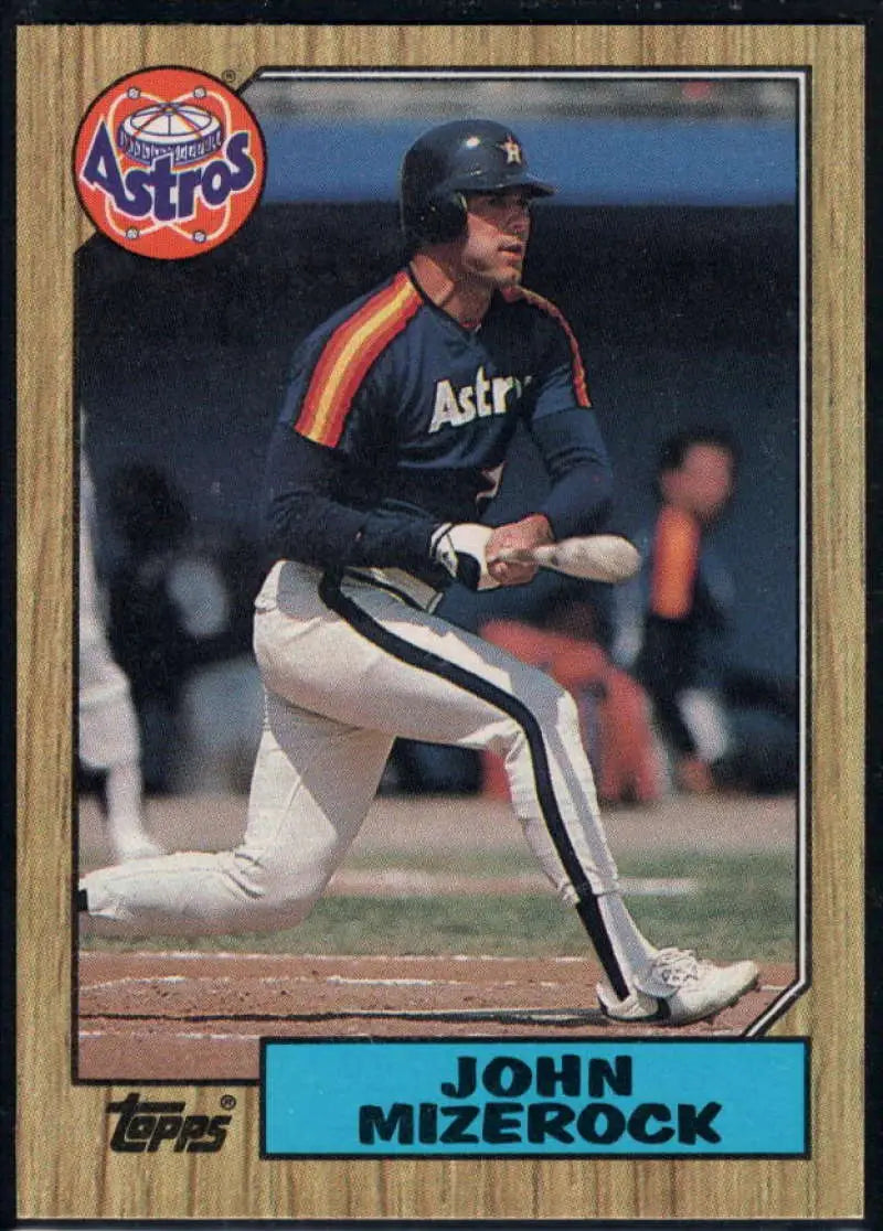 1987 Topps #408 John Mizerock EX Excellent Houston Astros Baseball Card - Baseball Card Single